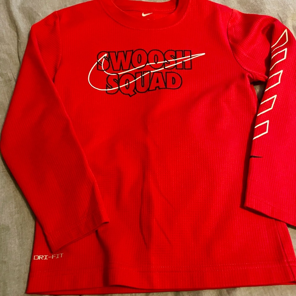 Nike Red Long Sleeve Tees Vibrant Athletic Wear